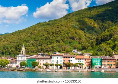 Brusino Arsizio, A Municipality In The District Of Lugano In Switzerland On The Lake Of Lugano. The Village Has Been Inhabited Since The Roman Era.