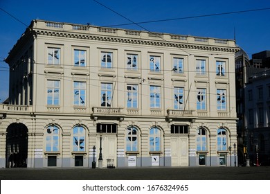 Brussels, Belgium. 18th March 2020. A View Of The René Magritte Museum In Brussels City Center Before Belgium Government Imposes A Coronavirus Lockdown.