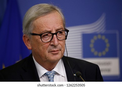 Brussels, Belgium. 19th Dec. 2018. The European Commission President Jean-Claude Juncker gives a press conference at the European Commission.