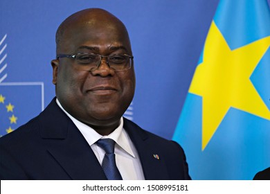 Brussels, Belgium. 19th Sep. 2019. Congo's President Felix Tshisekedi Is Welcomed By European Commission President Jean Claude Juncker, During An Official Visit.