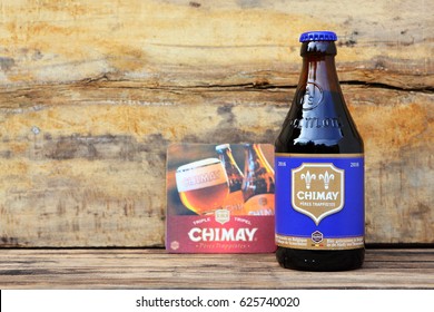 Brussels, Belgium - 22 APRIL 2017.: Belgian Beer CHIMAY