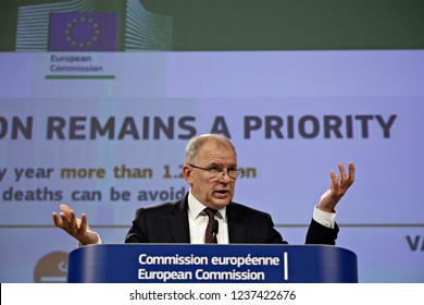 Brussels, Belgium. 22nd Nov. 2018.Press Conference By EU Commissioner Vytenis  Andriukaitis  On The Health At A Glance Report. 
