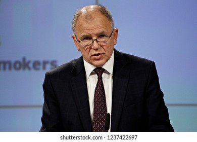 Brussels, Belgium. 22nd Nov. 2018.Press Conference By EU Commissioner Vytenis  Andriukaitis  On The Health At A Glance Report. 
