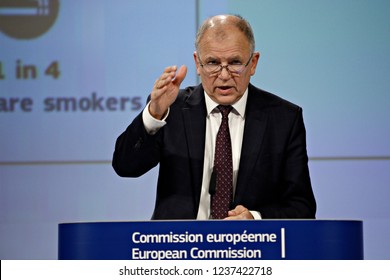 Brussels, Belgium. 22nd Nov. 2018.Press Conference By EU Commissioner Vytenis  Andriukaitis  On The Health At A Glance Report. 
