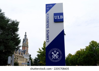 Brussels, Belgium. 23rd September 2022. Exterior View Of The Universite Libre De Bruxelles Which  Is A French-speaking Research University.