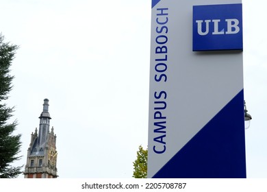 Brussels, Belgium. 23rd September 2022. Exterior View Of The Universite Libre De Bruxelles Which  Is A French-speaking Research University.