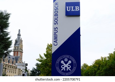 Brussels, Belgium. 23rd September 2022. Exterior View Of The Universite Libre De Bruxelles Which  Is A French-speaking Research University.