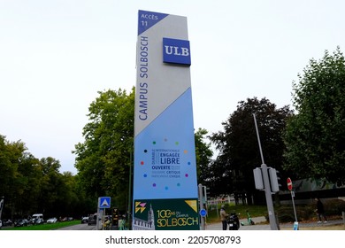 Brussels, Belgium. 23rd September 2022. Exterior View Of The Universite Libre De Bruxelles Which  Is A French-speaking Research University.