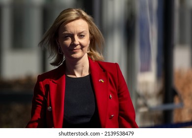 BRUSSELS, BELGIUM. 24th March 2022. Elizabeth Truss, Foreign Secretary Of UK, During NATO Extraordinary Summit. Brussels, Belgium