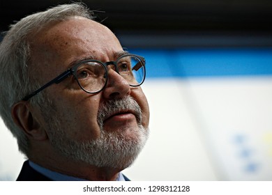 Brussels, Belgium. 29th January 2019.President Of The European Investisment Bank (EIB), Werner Hoyer, Speaks During The Annual Press Conference Of The EIB . 