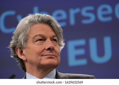 Brussels, Belgium. 29th January 2020. European Commissioner For The Internal Market Thierry Breton Communicates On The EU's 5G Plan.