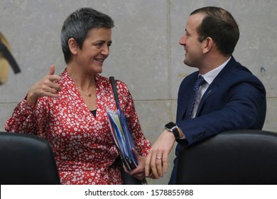 Brussels, Belgium. 4th December 2019. European Commissioner Margrethe Vestager Attends The First Weekly College Meeting Of The New European Commission.