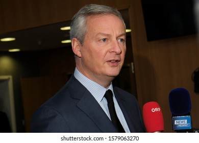 Brussels, Belgium. 4th December 2019. French Finance Minister, Bruno Le Maire Attends In A Eurogroup Finance Ministers' Meeting.