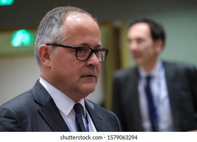 Brussels, Belgium. 4th December 2019. Italian Finance Minister Roberto Gualtieri Attends In A Eurogroup Finance Ministers' Meeting.