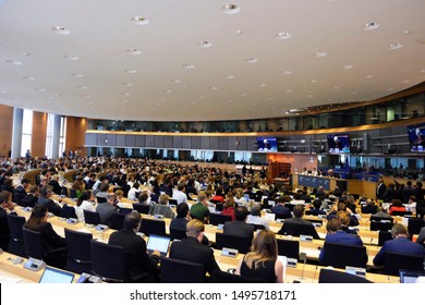 Brussels, Belgium. 4th Sep. 2019. Christine Lagarde, President-designate Of The European Central Bank (ECB),  Attends In A European Parliament's Committee On Economic Affairs At The EU Parliament . 