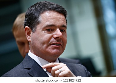 Brussels, Belgium. 5th November 2018. Finance Minister Of Ireland Paschal Donohoe Attends In Eurogroup Finance Ministers Meeting At The EU Headquarters