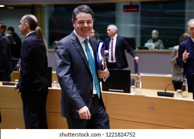 Brussels, Belgium. 5th November 2018. Finance Minister Of Ireland Paschal Donohoe Attends In Eurogroup Finance Ministers Meeting At The EU Headquarters