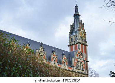 BRUSSELS, BELGIUM -7 FEB 2019- View Of The Solbosch Campus Of The Université Libre De Bruxelles (ULB), A Major Research And Teaching University Located In Brussels, Belgium.