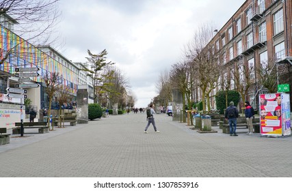 BRUSSELS, BELGIUM -7 FEB 2019- View Of The Solbosch Campus Of The Université Libre De Bruxelles (ULB), A Major Research And Teaching University Located In Brussels, Belgium.