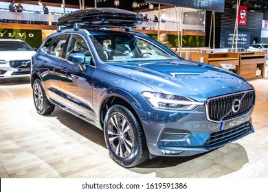 Brussels, Belgium, Jan 09, 2020: Volvo XC60 At Brussels Motor Show, Second Generation, Scalable Product Architecture (SPA) Platform, Compact Luxury Crossover SUV Manufactured By Volvo Cars