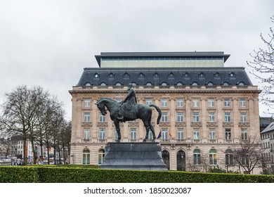 Brussels, Belgium - January 09, 2020: Monument To Leopold II, King Of Belgium