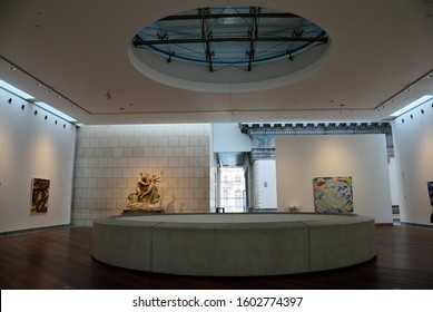 Brussels, Belgium - March 18, 2019 -  Exhibition hall in the Royal Museum of Fine Arts of Belgium in Brussels