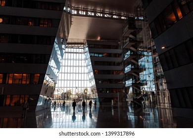 BRUSSELS, BELGIUM - May 13, 2019: NATO Headquarters In Brussels