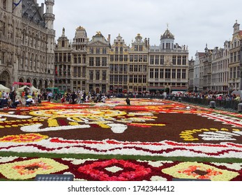 Brussels Grand Palace Flower Carpet Summer Festival, Brussels Belgium Date 18/08/2018