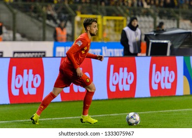 BRUSSELS - NOV 15, 2018: Adnan Januzaj 18 In Action. Belgium - Iceland. UEFA Nations League.