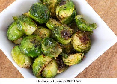  Brussels Sprouts roasted with olive oil