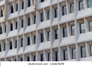 Brutalist Building Wall 