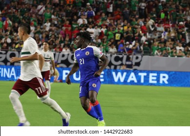 Bryan Alceus Midfielder For Haiti At State Farm Stadium In Glendale,AZ/USA July,2,2019.