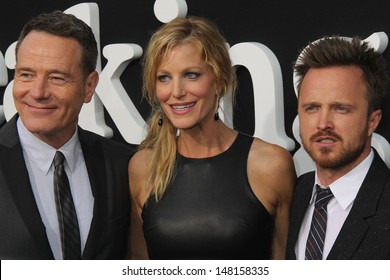 Bryan Cranston, Anna Gunn and Aaron Paul at the "Breaking Bad" Special Premiere Event, Sony Studios, Culver City, CA 07-24-13