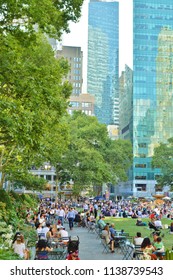 Bryant Park New York City Hangout Local And Tourist Attraction Vertical Image