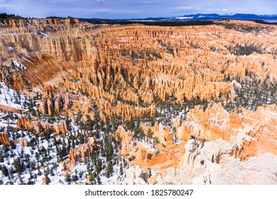 Bryce Canyon Amphitheater In Snow