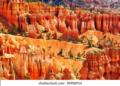 Bryce Canyon Hoodoos At Sunset Point, Utah, USA