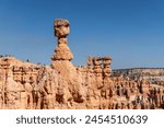 Bryce Canyon National Park in Utah. Hoodoos in giant natural amphitheaters along Paunsaugunt Plateau. Bryce amphitheater with Thor