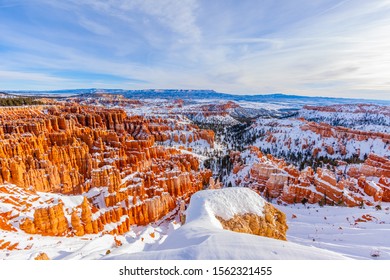 Bryce Canyon At Sunrise In Winter-Utah-USA