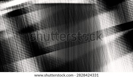 bstract Black and White Digital Glitch Background with Line Grid Texture