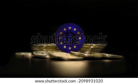 BTC Cryptocurrency bitcoin the future coin in Europe