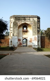 Bu Halima Gate At Humayun's Tomb, New Delhi. Built During The Mughal Rule In The Sixteenth Century.