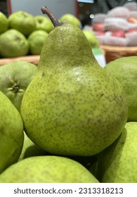 Buah pir or pear. Photo taken in Depok - Indonesia, 2023. - Shutterstock ID 2313318213