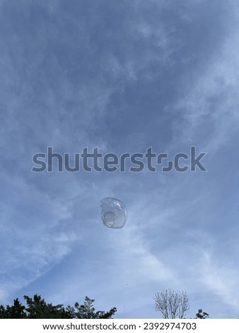 Bubble in the beautiful sky
