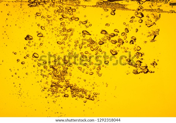 Bubble liquid yellow gasoline car oil chemical\
 background