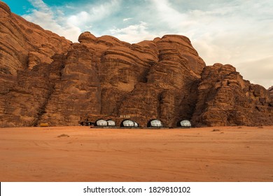 Bubble Tents Of The Sea Of Stars Luxury Camp In The Unesco Wadi Rum Desert In Jordan