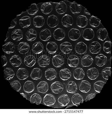 Bubble Wrap Round Texture. Clean industrial overlay background