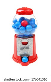 Bubblegum Machine With One Red Bubblegum Piece