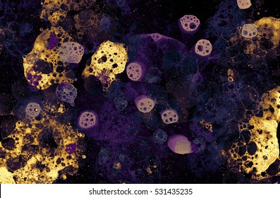 bubbles art abstract background.
