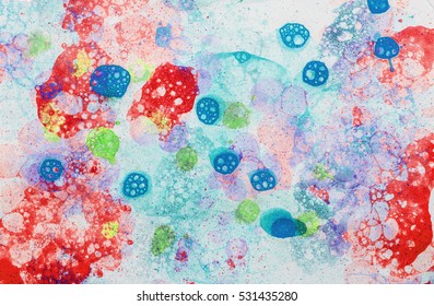 bubbles art abstract background.
