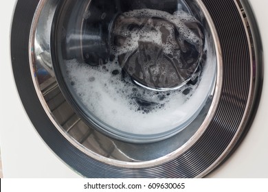 Bubbles Are Caused By The Washing Machine Is Running.